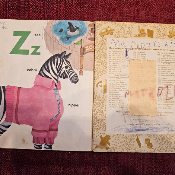 The Happy Golden ABC A Little Golden Book 1972 - Picture 3 of 4